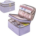Filtro de almacenamiento de medicamentos Organizador de botellas con el organizador de botellas de bolsillo pequeño portátil para emergencias Inicio Kit de caja de primeros auxilios (Purple)