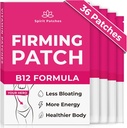 Firming B12 Patches (Pack of 36) - 100% Natural Patches de Vitamina para Mujeres, Energía & Cuerpo Soporte, Patches Transparentales Autoadhesivos - Fórmula Mejorada