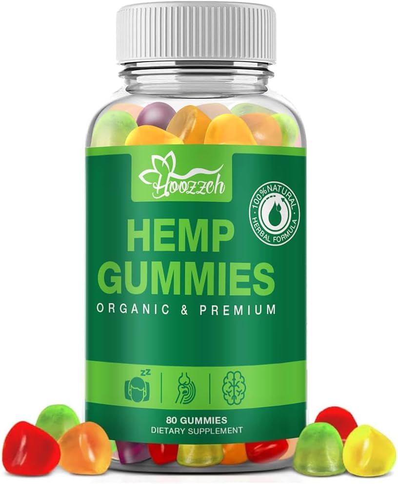 Natural Organic Hemp Gummies Advanced Extra Strength High Potency Hemp Oil Extract Suplemento con Pure Hemp Oil Gluten Free
