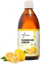 Stellar Alaskan Cod Liver Oil - Organic Lemon, 16.67 oz ← Wild-Caught in USA TEN Rich in Omega-3 DHA/EPA &amp; Vitamina D TEN Non-GMO Certified TEN Supports Heart, Brain &amp; Immune Health