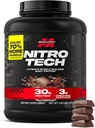 Muscletech Whey Protein Powder (Milk Chocolate, 4 libras) - Nitro-Tech Ultimate Muscle Building Formula with Whey Protein Isolate - 30g of Protein, 3g of Creatine &amp; 6.8g de BCAA - Packaging May Vary