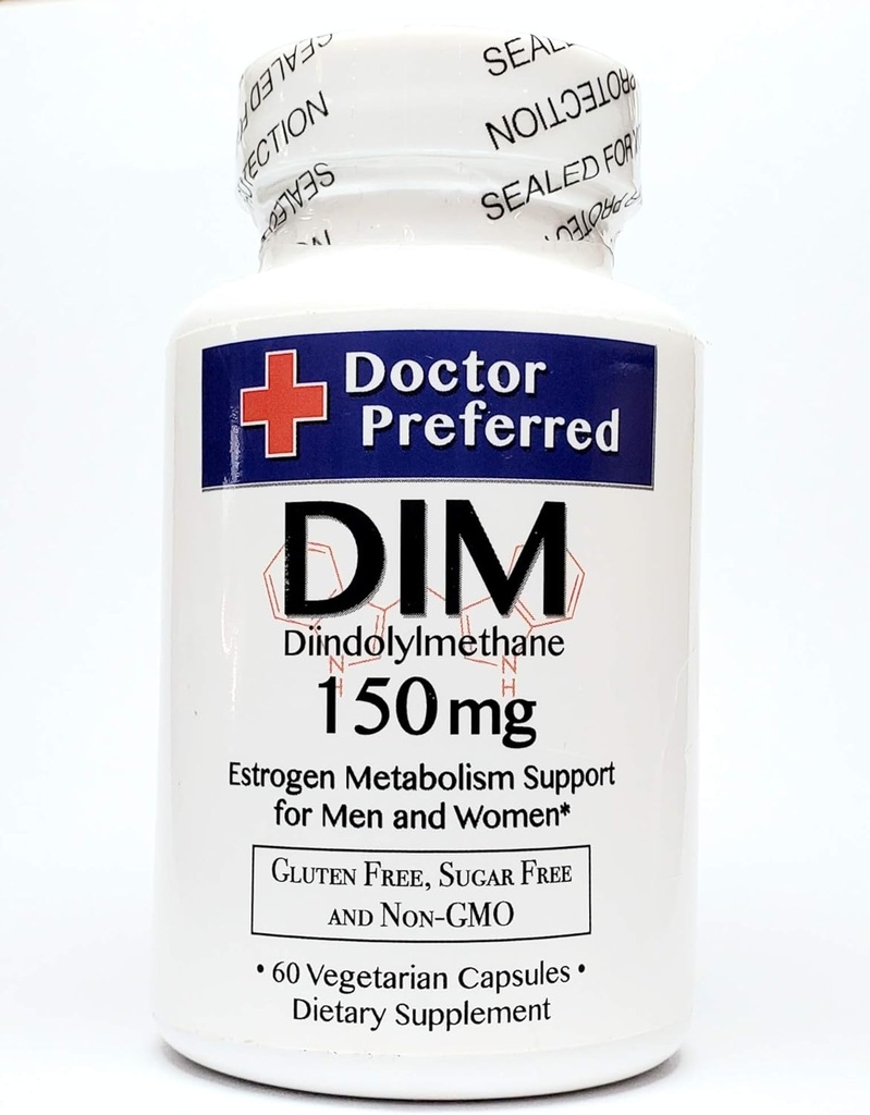 DIM (Diindolylmethane) 150mg Apoyo hormonal, cápsulas vegetarianas