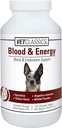 Vet Classics Blood & Energy Support for Dogs, Supports Endurance with Spirulina, Yellow Dock, " Alfalfa Support Formation of Hemoglobin and Myoglobin, 120 Chewable Tablets