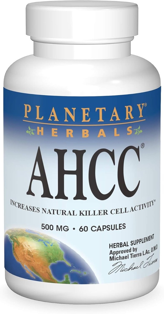 Herbals planetarios AHCC 500mg - 60 cápsulas