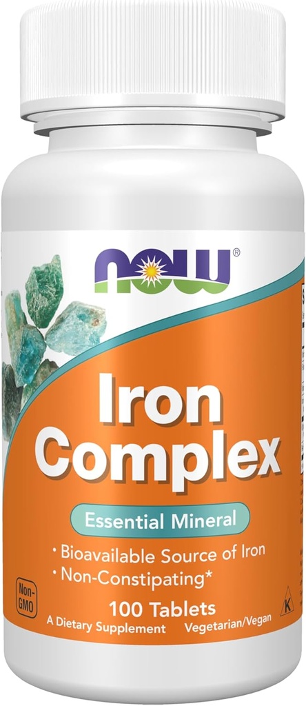 AHORA Suplementos Alimentarios, Complejo de Hierro, Notipantes*, Minerales Esenciales, 100 Tabletas