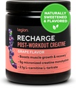 LEGION Recharge Post Workout Suplemento - All Natural Muscle Builder " Recovery Drink with Micronized Creatine Monohydrate. Naturalmente endulzada, segura y saludable. (Grapa, 60 sirviendo)