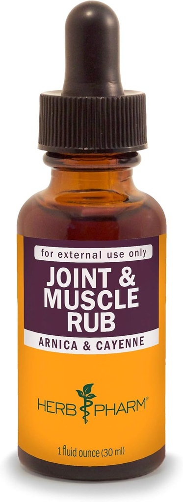 Herb Pharm Joint y Muscle Warming Rub con Cayenne Extract - 1 Ounce