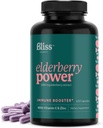 Elderberry con zinc y vitamina C para adultos - Sambucus Elderberry Capsules - 1000 mg Extracto, Immune Support Suplemento para mujeres y hombres, con Antioxidante Fruit Blend, 120 Vegcaps, 60 Day Supply