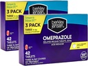 berkley jensen Omeprazole 20 mg Tablas de liberación retrasada - Heartburn Medicine- Acid reducer Pills - Treats Frequent Heartburn - 3 x 14-Day Courses, 42 Count (Pack of 2)