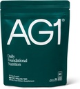 AG1 Greens Powder Refill Pouch – 75 Vitaminas, Multivitamina &amp; Probiótico TEN Gut Health Support TEN Vegan, Keto, Gluten Free TEN Athletic Greens Supplement - Pouch Only, Classic Formula