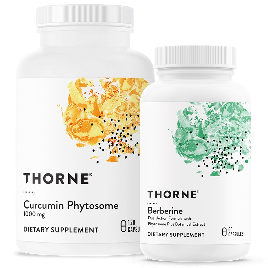 THORNE - Global Wellness Bundle - Curcumin Phytosome & Berberine - 30 a 60 Servings