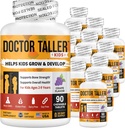 NuBest Doctor Taller Kids - Soporte Bone Strength with Multivitamins, Multiminerals, Calcium - Premium Fórmula para Edades 2 a 9 - Grape Flavor - 12 Pack ← 18 Meses de Suministro