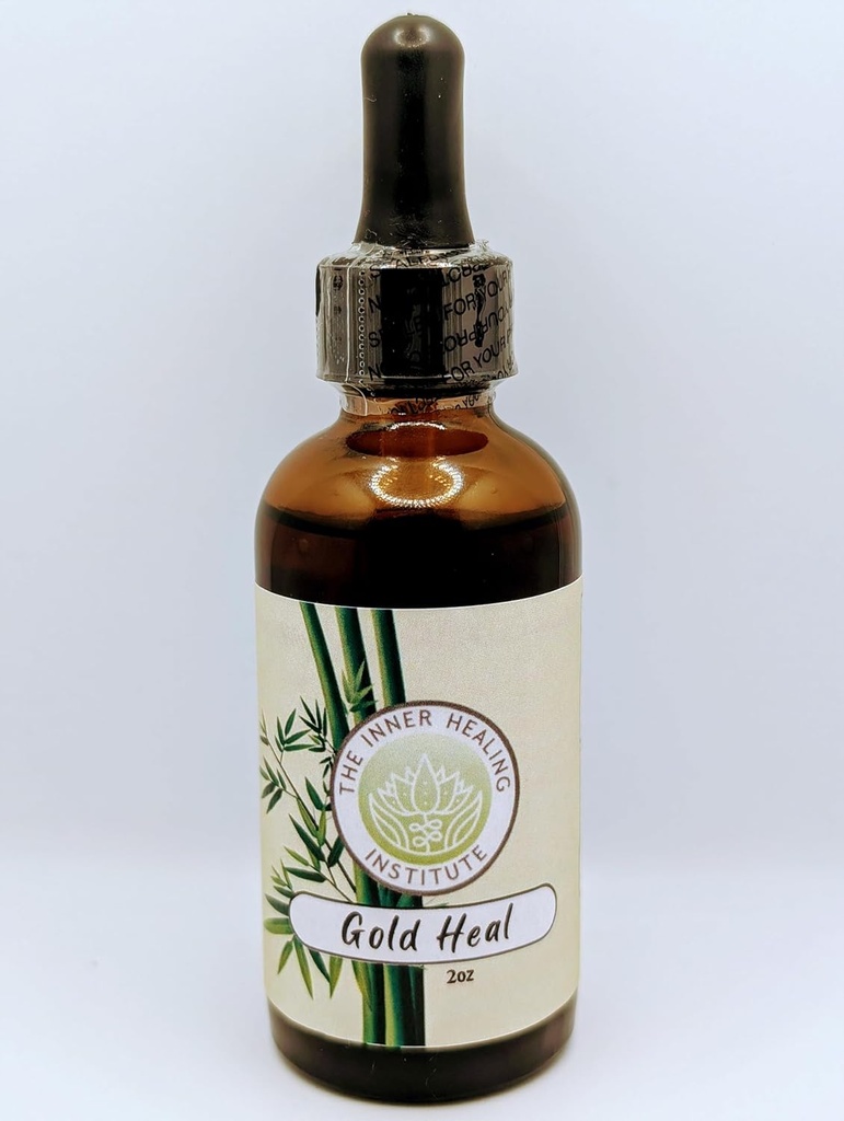 Gold Heal 2oz Tintura - Suplemento Oral Drops, un antibiótico natural para todos los tipos de infecciones, ayuda a acelerar el proceso de curación, contiene B12.