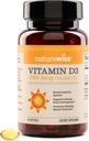 NatureWise Vitamin D3 10,000IU (250 mcg) 90-Day Supply - High Potency for Healthy Immune Support &amp; Muscle Function, Non-GMO, Gluten-Free in Organic Extra Virgin Olive Oil, (Mini Softgel), 90 Count