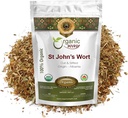 Manera Orgánica St. John's Wort Cut " Sifted (Hypericum perforatum) - Herbal Tea peru European Wild-Harvest ← Orgánica, Kosher " USDA Certified ← Vegan, Non GMO " Gluten Free TEN Origen - Albania (8 Oz)