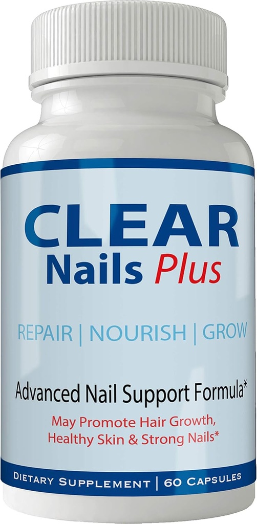 Nails transparentes más píldoras Suplemento - Advanced Unique Hair Growth Vitamins and Minerals with Biotin - Gluten Free 60 cápsulas - Hair Lash Skin and Nails Extra Strength Formula Growth Booster