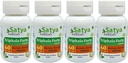 Triphala Forte Capsules 500 mg. 60 Veg. Capsule ← Amalaki, Haritaki, Bibhitaki Extract Capsules for Men and women ← Ayurvedic Herbal Supplement/Remedies  10:1 Forte (4 Botellas de 60 cápsulas)