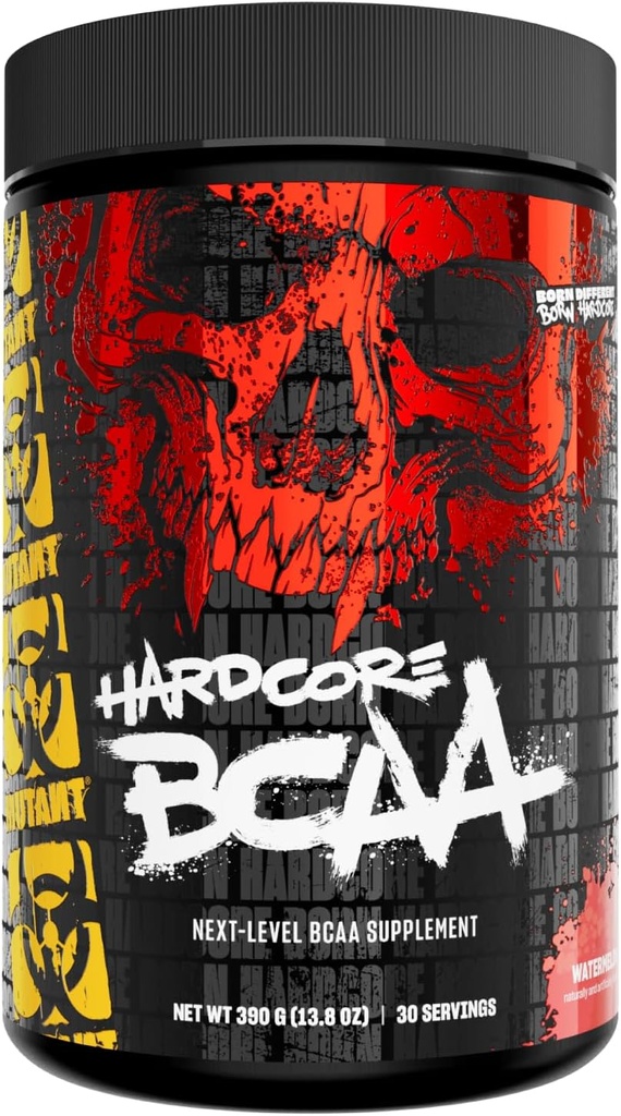 Mutant Hardcore BCAA - Pre, Intra o Post Workout – BCAA Next Level branched-Chain Amino Acids Supplement – Hydration + Recovery - 30 Serving - Watermelon
