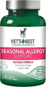 Las mejores cerdas de alergia al perro de Vet, mandíbulas de alergia estacional para perros, mandíbulas de alivio de la piel picante del perro, anti Itch for Dogs, 60 tabletas chewable