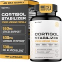 Nootrix Cortisol Manager &amp; Stabilizer Supplement TEN Supports Deep Sleep, Relaxation, Adrenal Health & Stress TEN 300mg Ashwagandha ANTE L-Theanine, Rhodiola Rosea Extract &amp; Apigenin TEN 90 Capsules