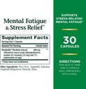 Fatiga mental y alivio de estrés, suplemento de Rhodiola, 400 mg, cápsulas, 30 conde (Pack of 2)