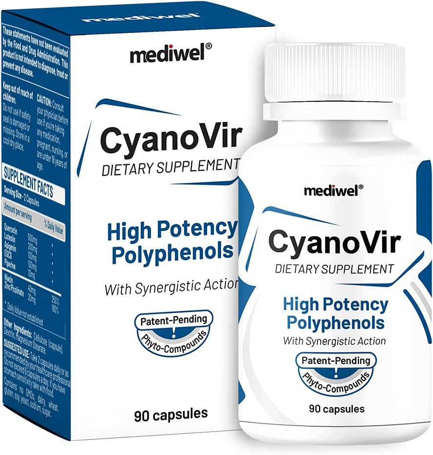 CyanoVir – Advanced Immune Support Formula – Quercetin, Luteolin, Apigenin, EGCG – Promueve la salud inmune, la protección celular y la función de renovación, y la función respiratoria – Made in the USA