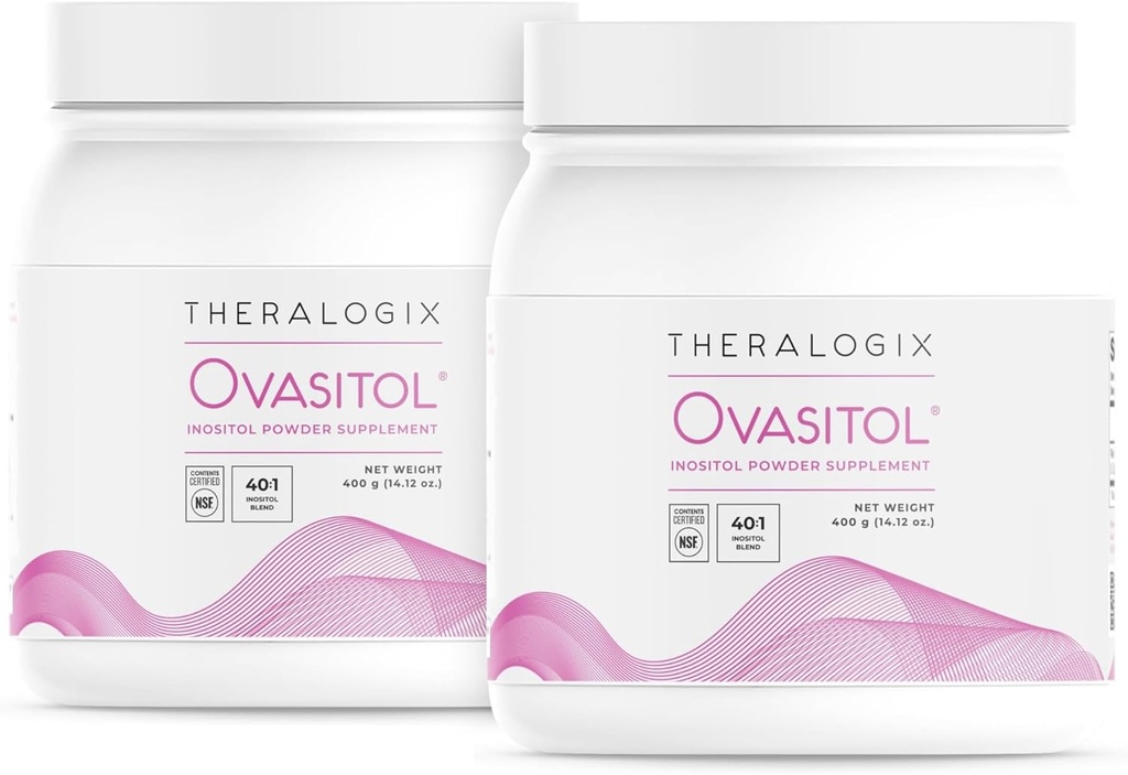 Theralogix Ovasitol Inositol Powder - 180-Day Supply - Myo-Inositol " D-Chiro Inositol for Hormone Balance " Ovarian Function Support* - NSF certificado, (360 Servings), 28.24 Ounce (Pack of 2)