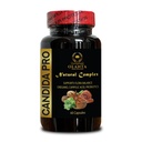Suplemento de apoyo de Candida - cápsulas de ácido caprílico, suplementos de cándida de fuerza extra para hombres y mujeres, extracto de nuez negra - 1 botella 60 cápsulas