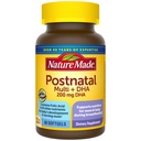 Multivitamina posnatal + DHA 200 mg, vitaminas postnatales para madres lactantes " bebés, vitaminas " nutrientes Incluye hierro, vitamina D3, calcio, yodo y más, 60 Softgels