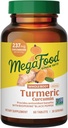 MegaFood Whole Body Minis Turmeric Curcumin Supplement - Turmeric Supplement with Black Pepper - 237 mg Curcuminoids Por Serving - Antioxidante &amp; Immune Support - Vegan - 60 Mini Tablets, 30 Serviciones