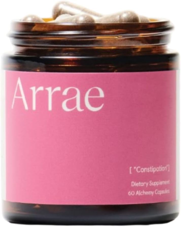 Alivio del estreñimiento de la arrae: Limpieza natural del colon, Aceleración de las cápsulas para los movimientos regulares de bolos " Salud de Gut, Detox Digestivo, Alivio de Bloating para Hombres Mujeres, Gut Cleanse (60 Conde)