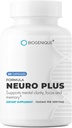 Neuro Plus Fórmula, Boosting de Cerebro &amp; Folleto de Vitamina - Mejorar la memoria, Focus & Mental Clarity 60 cápsulas - Made in USA - Non-GMO, Gluten Free