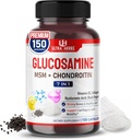Glucosamina Chondroitin MSM - Movilidad Conjunta Apoyo Suplemento Mejorado con Collagen, Ácido Hialurónico, Vitamina D3 ANTE 150 cápsulas