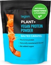 LEGION Plant+ Pólvora de proteína vegana, arroz y guisante, proteína vegetal Blend. Gluten Free, GMO Free, Naturally Sweetened and Flavored, 20 Servings, 2 Lbs (Salted Caramel)