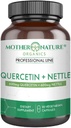 Quercetina 600mg " Nettle 600mg - Natural Flavonoids Suplemento para Irritants estacionales, Respuesta inmune, envejecimiento saludable y longevidad - No Drowsy, No GMO, Vegan - (90 cápsulas)