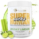 ALPHA LION Superhuman Intra Workout Powder for Men ' Women, Amino Acids Drink, Muscle Recovery Supplement, BCAA Powder, Electrolytes & Hydration Mix (42 Servings, Lime Flavor)