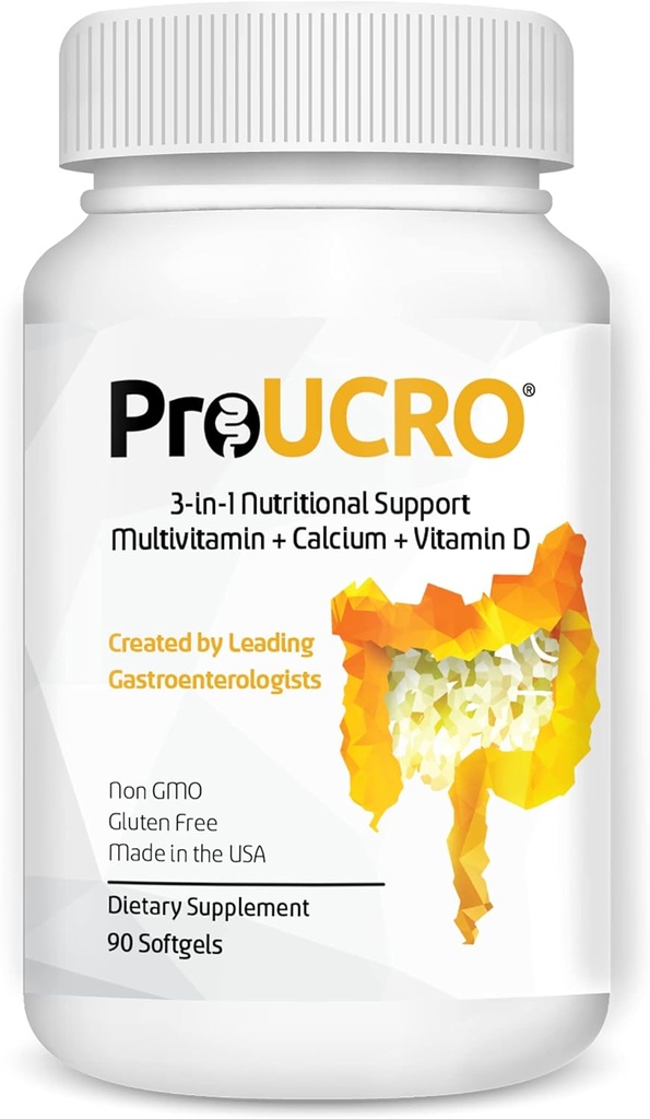 Gut Multivitamins: Apoyo nutricional para el suministro de 30 días de IBD Softgels