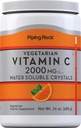 Piping Rock Vitamina C Powder ← 24 oz Silencioso 2000mg Agua Cristales Solubles Silencioso como Ácido Ascórbico Silencio Vegetariano, No GMO, Gluten Suplemento Gratis