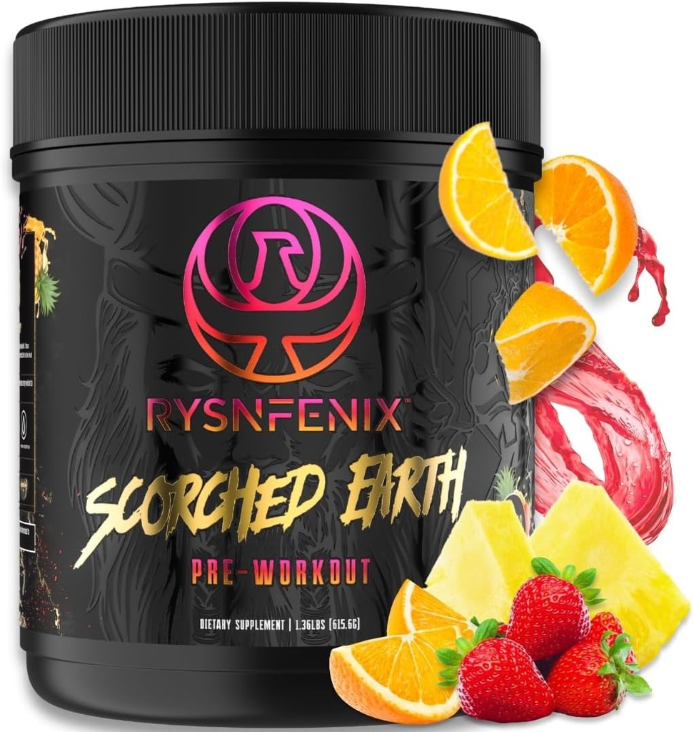 Pólvora Pre Workout de la Tierra escocesa - Energía " Focus with Dual-Source Caffeine, Nootropics ANTEPumps from Citrulline, Beta Alanine, Nitrosigine®, GlycerPumpTM (Tropical Punch)