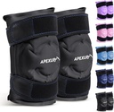 APEXUP Ice Pack for Knee Pain Relief, Large Reusable Wrap After Surgery, Flexible Gel Cold Pack for Injuries, Pain Relief for Back, hombro, codo, tobillo y pierna (Negro, XXL, 2PK)