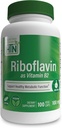 Salud Thru Nutrition Riboflavin 100mg Vitamina B2 100 Vegecaps  durable Supports Healthy Energy Metabolic Function " Nervous System ← 3rd Party Tested ← Non-GMO Soy " Gluten Free Hypoallergenic