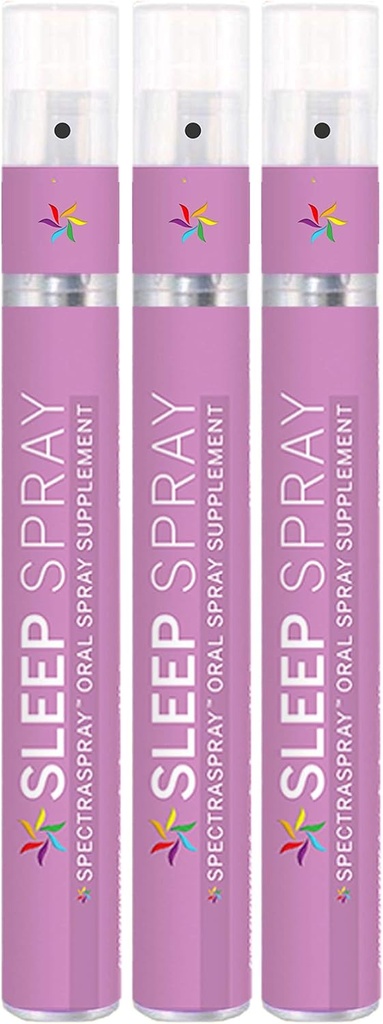 Spectraspray Sleep Support Spray Supplement 3 Pack - Supports Restfulness and Good Night's Sleep, 90 Servings of Fast Acting Sleep Aid, 30 Day Supply per Spray