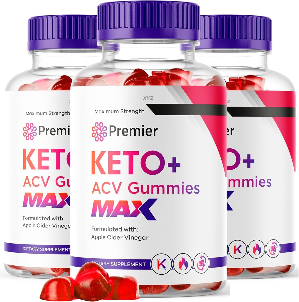 Montty (3 Pack) Premier Keto MAX Gummies - PremierKeto ACV Gummies, Premier ACV Keto MAX Gummies, Premier Apple Cider Vinegar Keto MAX Gummys, 180 Gummies for 90 Days