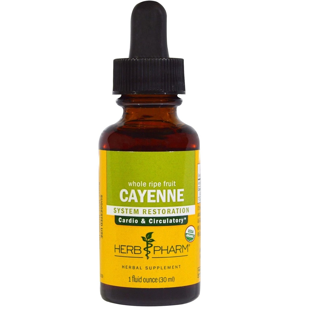 HERB PHARM Extracto ecológico de Cayenne, 1 FZ
