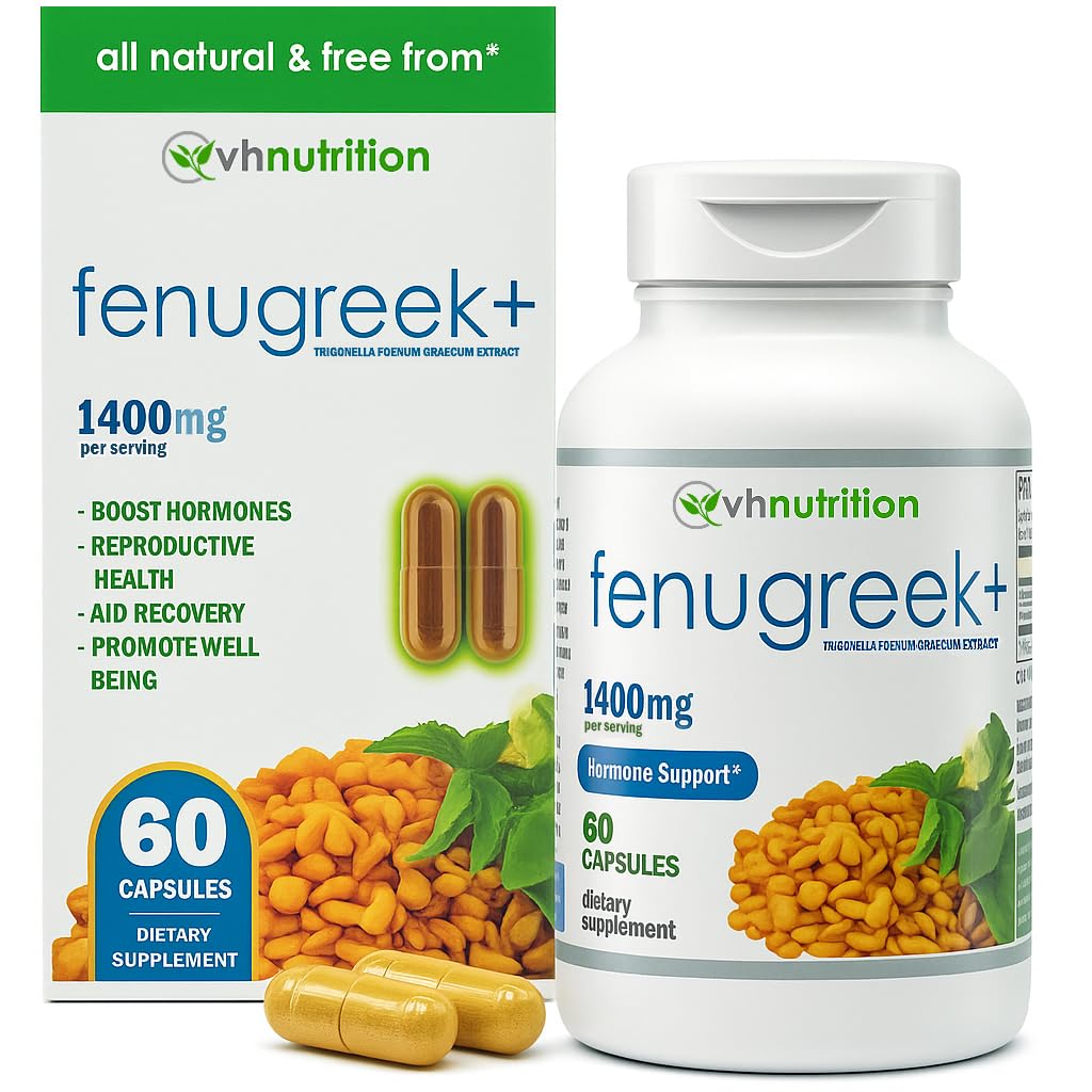 VH Nutrition Fenugreek+ ← 1400mg Extra Strength Fenugreek Capsules