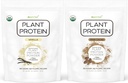 Alimentos puros: Polvo de proteínas con base vegetal con probióticos ← Orgánica, Limpia, Todo Natural, Vegano, Vegetariano, Suplemento Nutricional Total Superalimentario sin Aditivos ◾ Keto (Vanilla + Chocolate)
