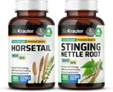 BIO KRAUTER Horsetail 100 cápsulas &amp; Sting Nettle 100 cápsulas