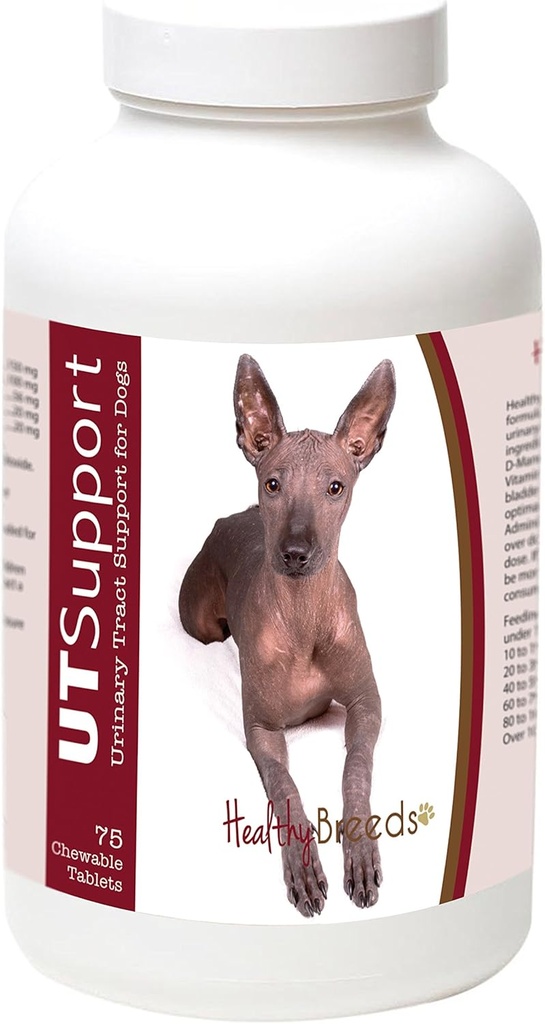 Hierbas saludables Xoloitzcuintli Chewables de arándano - Soporte UT - Eficaz en ayudar a combatir bacterias perjudiciales " prevenir la infección en la vejiga de su perro - 75 Conde