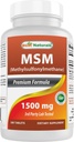 Mejores Naturales MSM 1500 mg 180 Tabletas