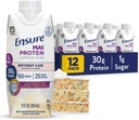Asegurar Max Protein Shake ← Pastel de Cumpleaños Silencioso 30g Proteína para la salud muscular TENIDO 1g Azúcar, 4g Fiber TEN 11 fl oz, 12 Pack